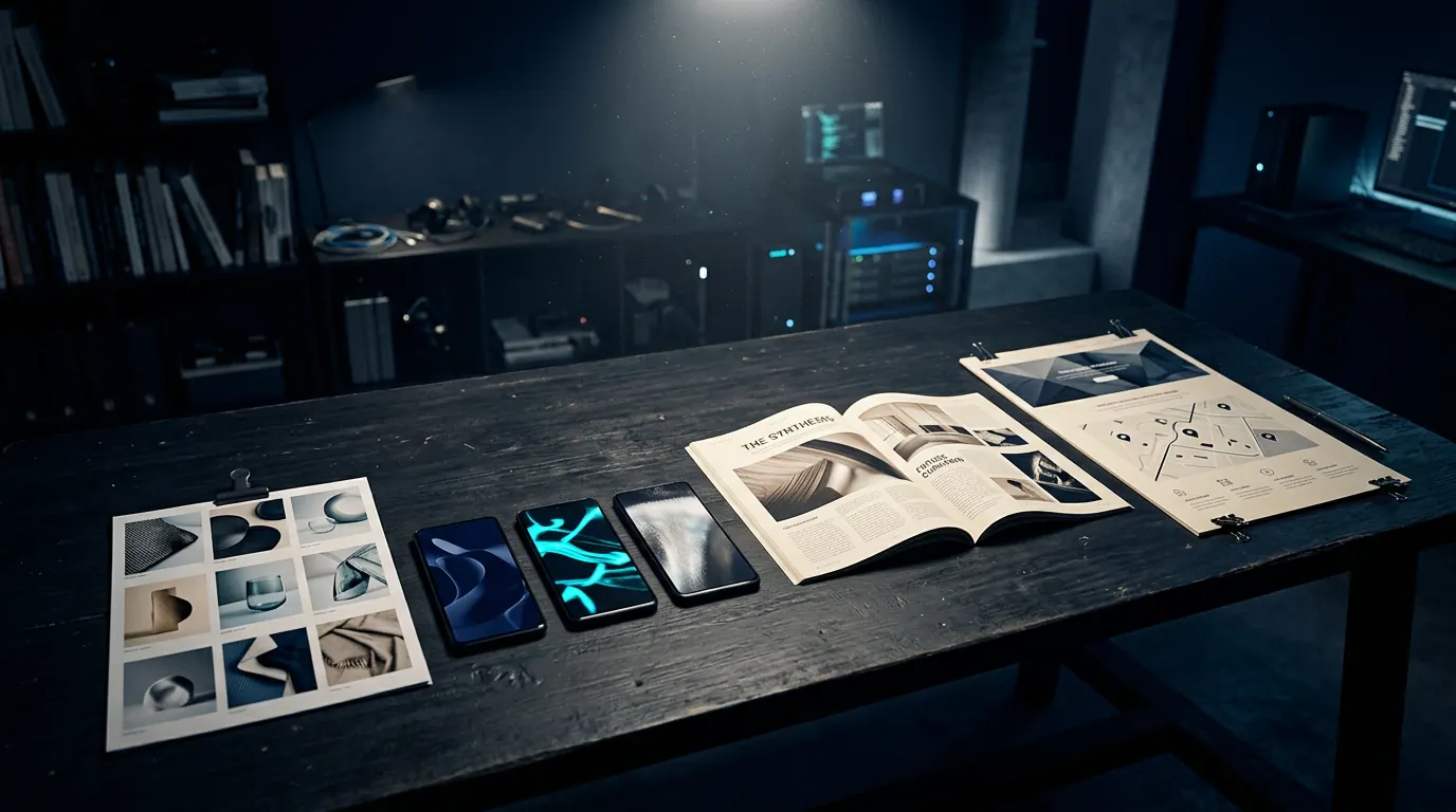 Newsroom DOGO — contact sheet foto AI, reel verticali, magazine e landing