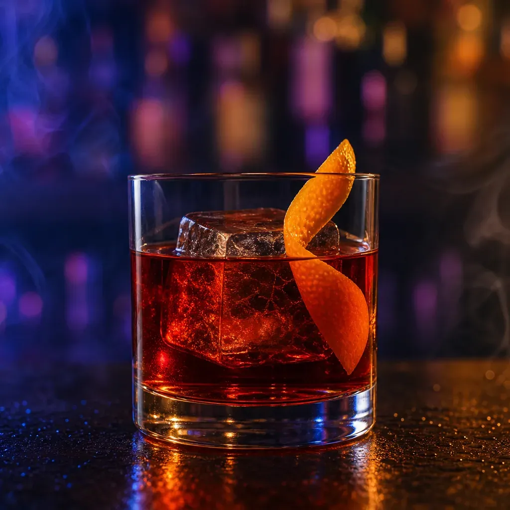 Boulevardier, cocktail servito al Jimmy Cocktail Lab in via Petroni, Bologna