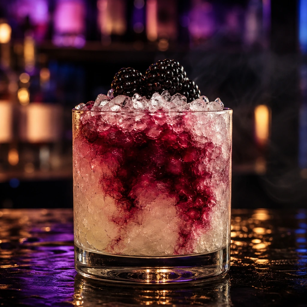 Bramble, cocktail servito al Jimmy Cocktail Lab in via Petroni, Bologna
