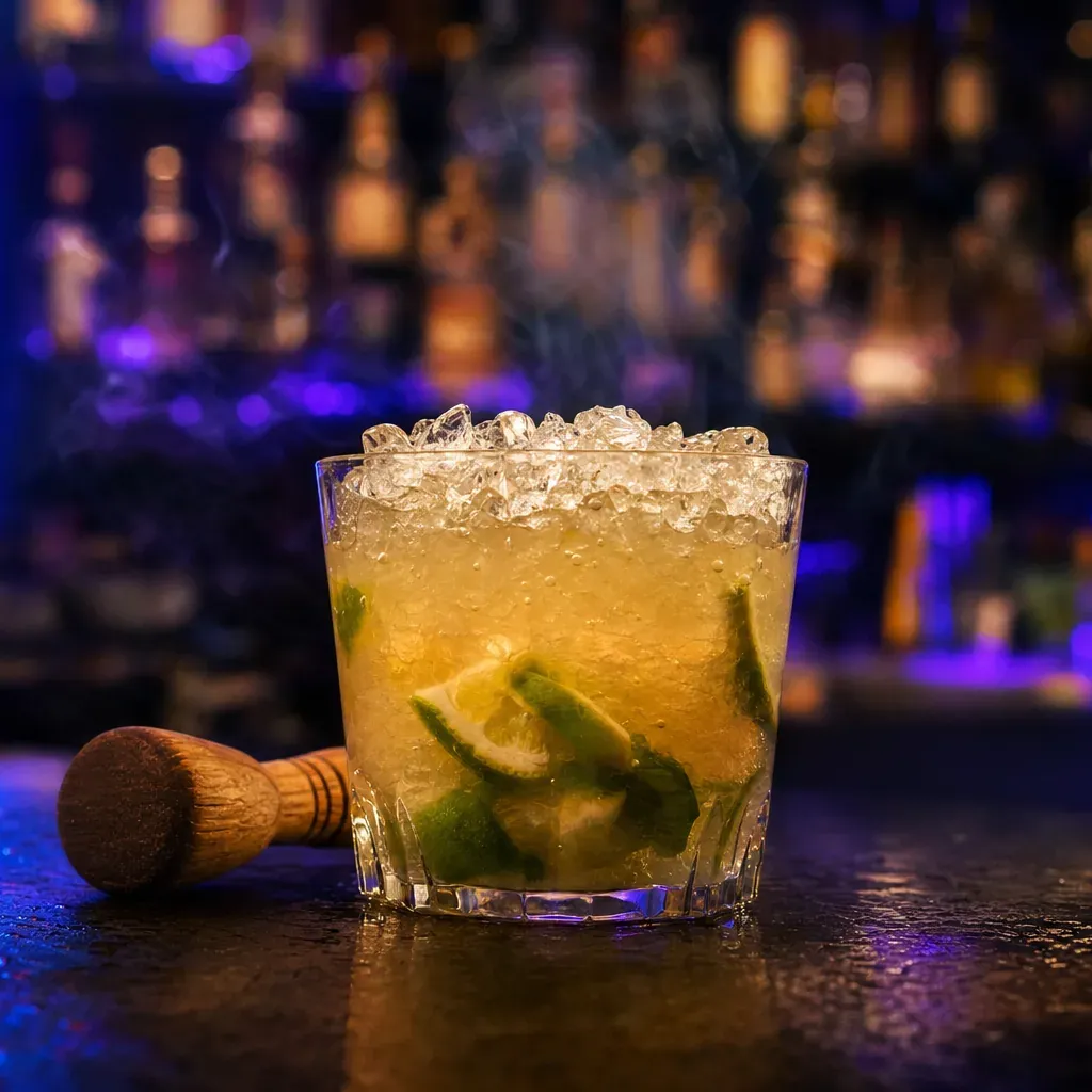 Caipirinha, cocktail servito al Jimmy Cocktail Lab in via Petroni, Bologna