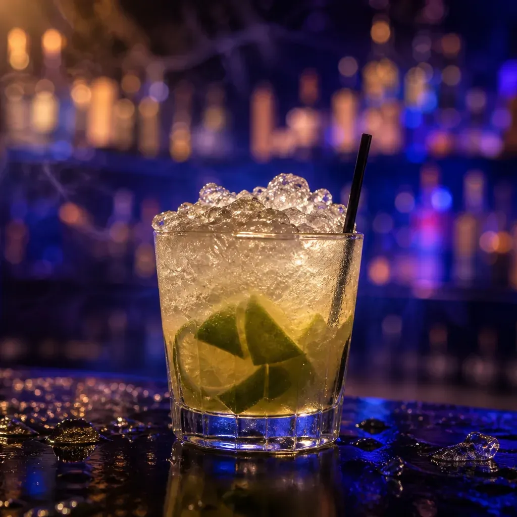 Caipiroska, cocktail servito al Jimmy Cocktail Lab in via Petroni, Bologna