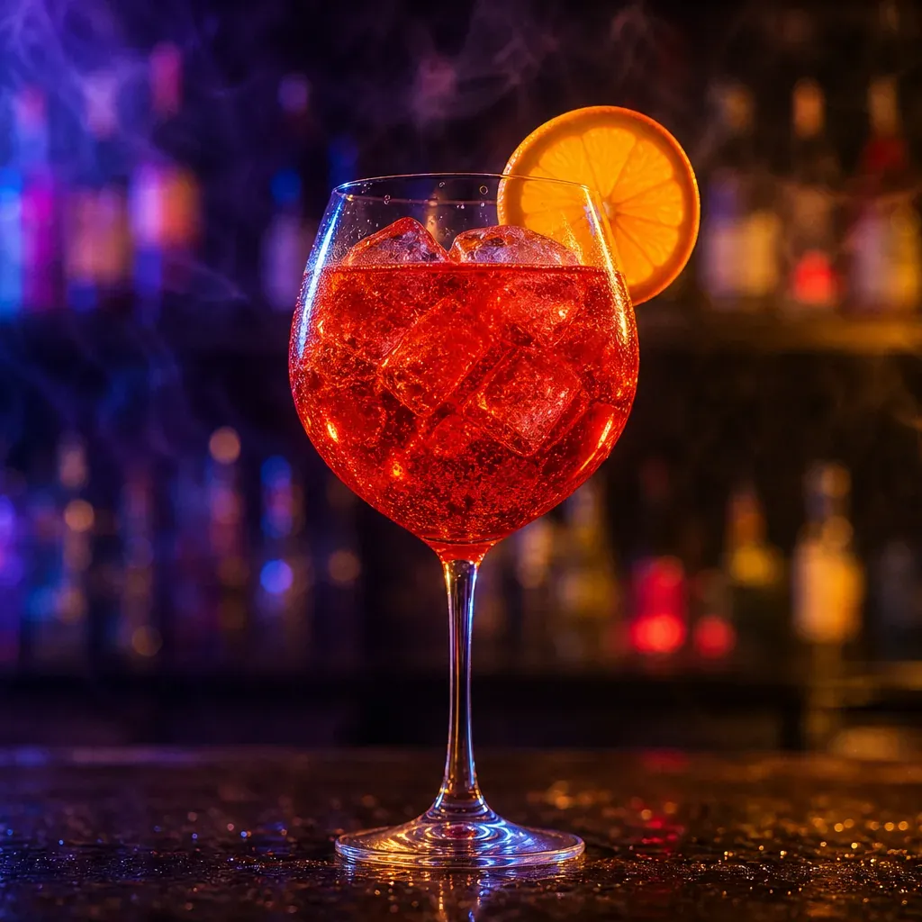 Campari Spritz, cocktail servito al Jimmy Cocktail Lab in via Petroni, Bologna