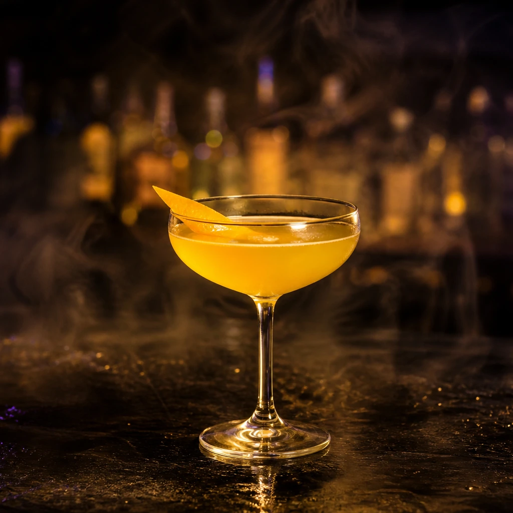 Cítrico Golden Smoke, cocktail servito al Jimmy Cocktail Lab in via Petroni, Bologna