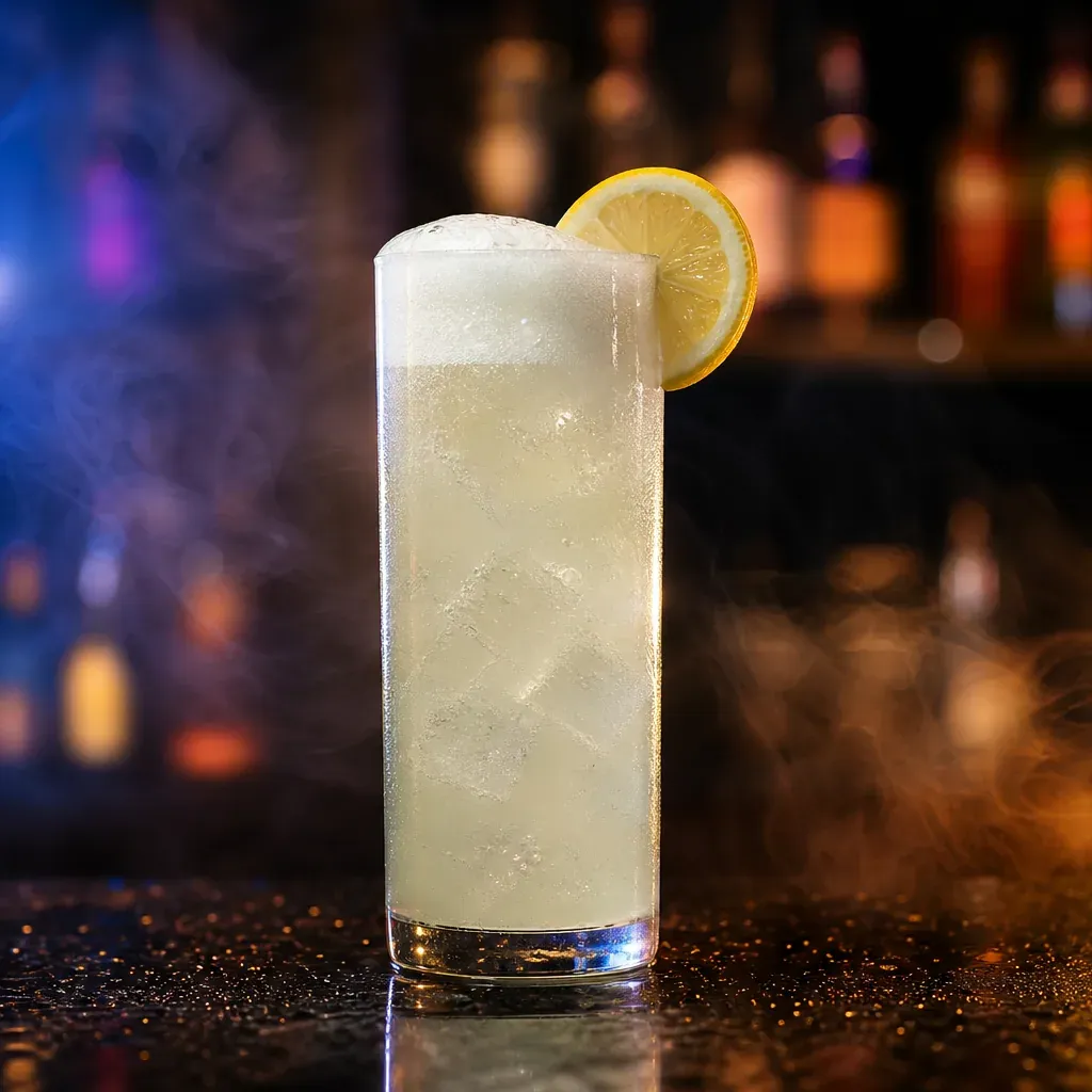 Gin Fizz, cocktail servito al Jimmy Cocktail Lab in via Petroni, Bologna