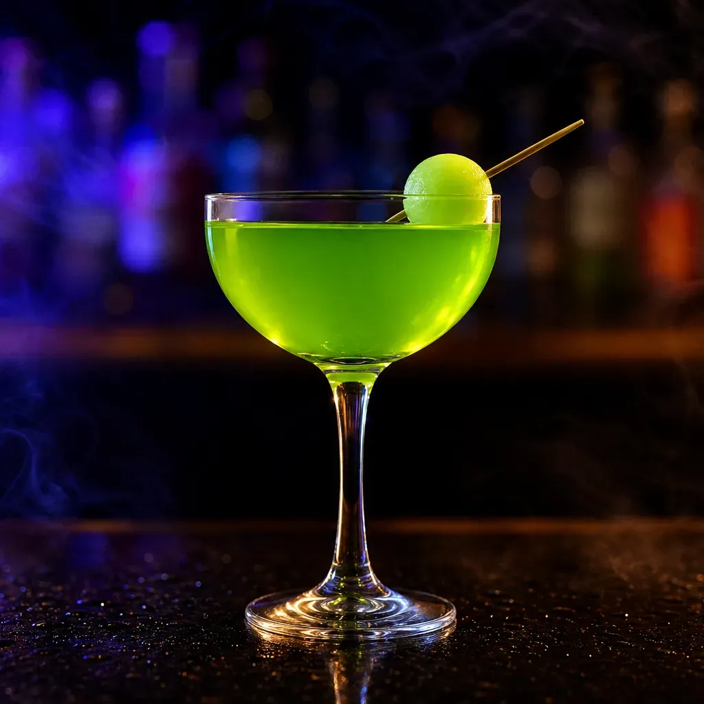 Japanese Slipper, cocktail servito al Jimmy Cocktail Lab in via Petroni, Bologna