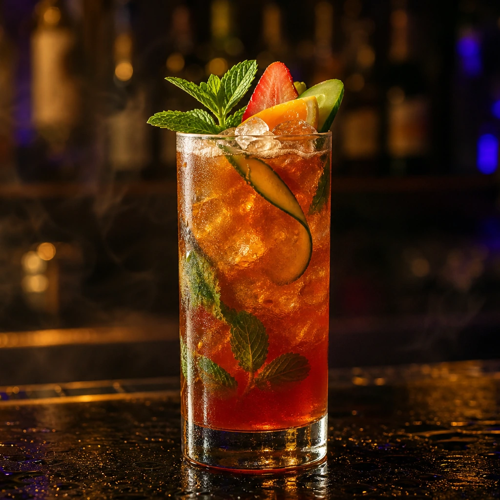 Pimm's Cup, cocktail servito al Jimmy Cocktail Lab in via Petroni, Bologna