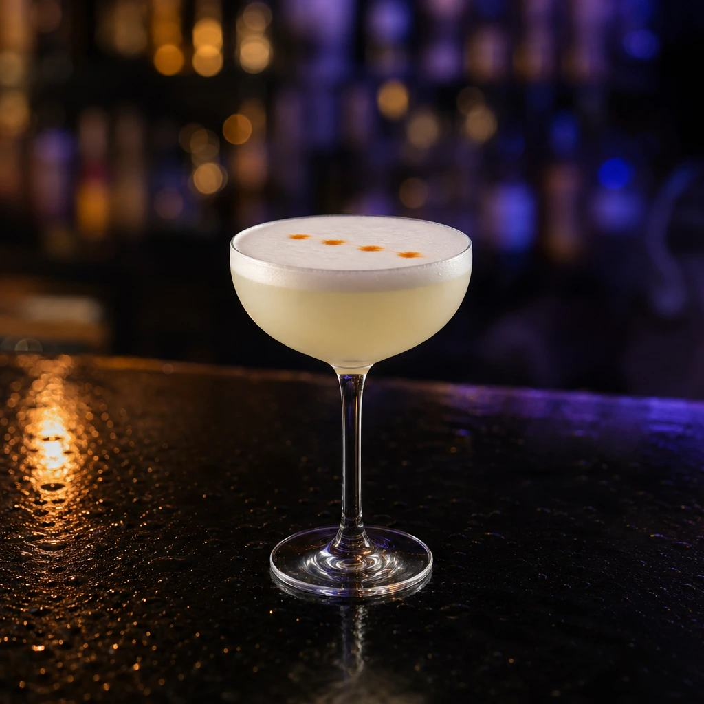 Pisco Sour, cocktail servito al Jimmy Cocktail Lab in via Petroni, Bologna