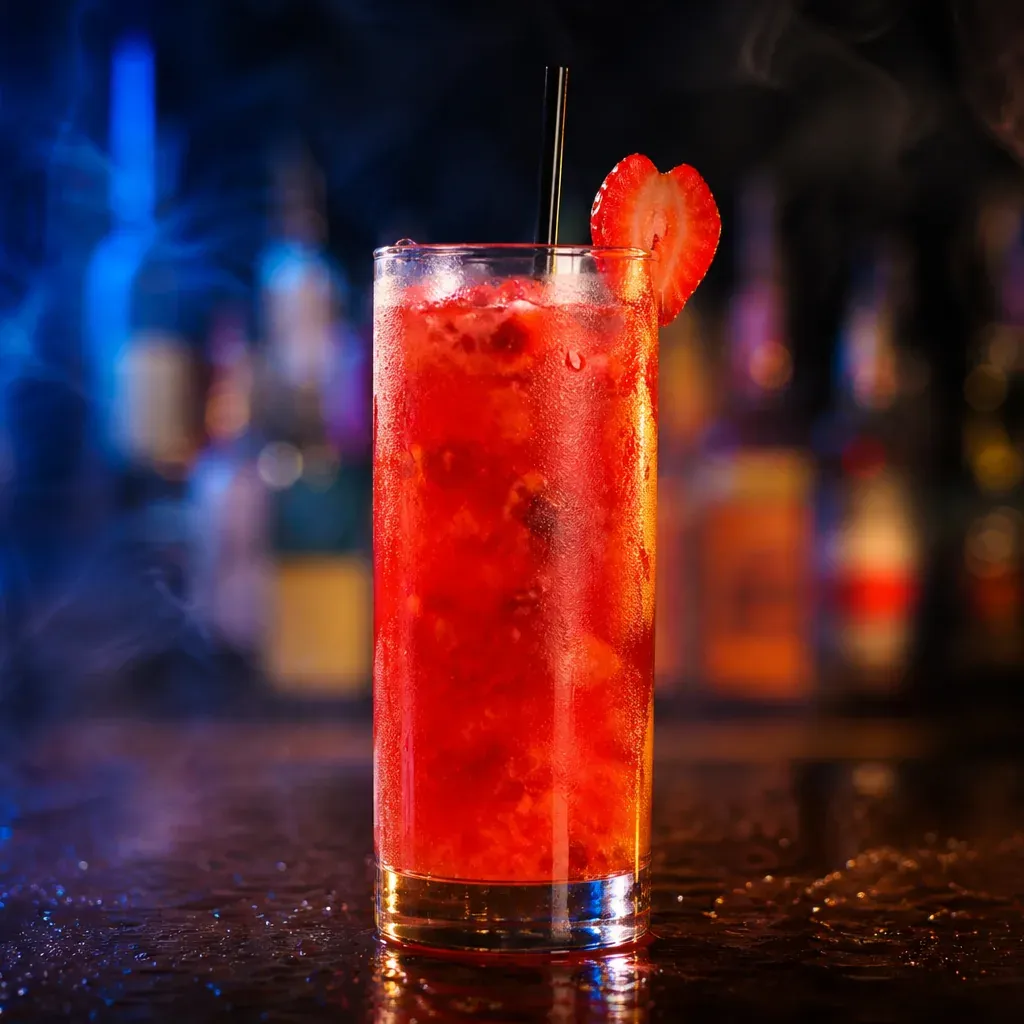 Quattro Bianchi Fragola, cocktail servito al Jimmy Cocktail Lab in via Petroni, Bologna