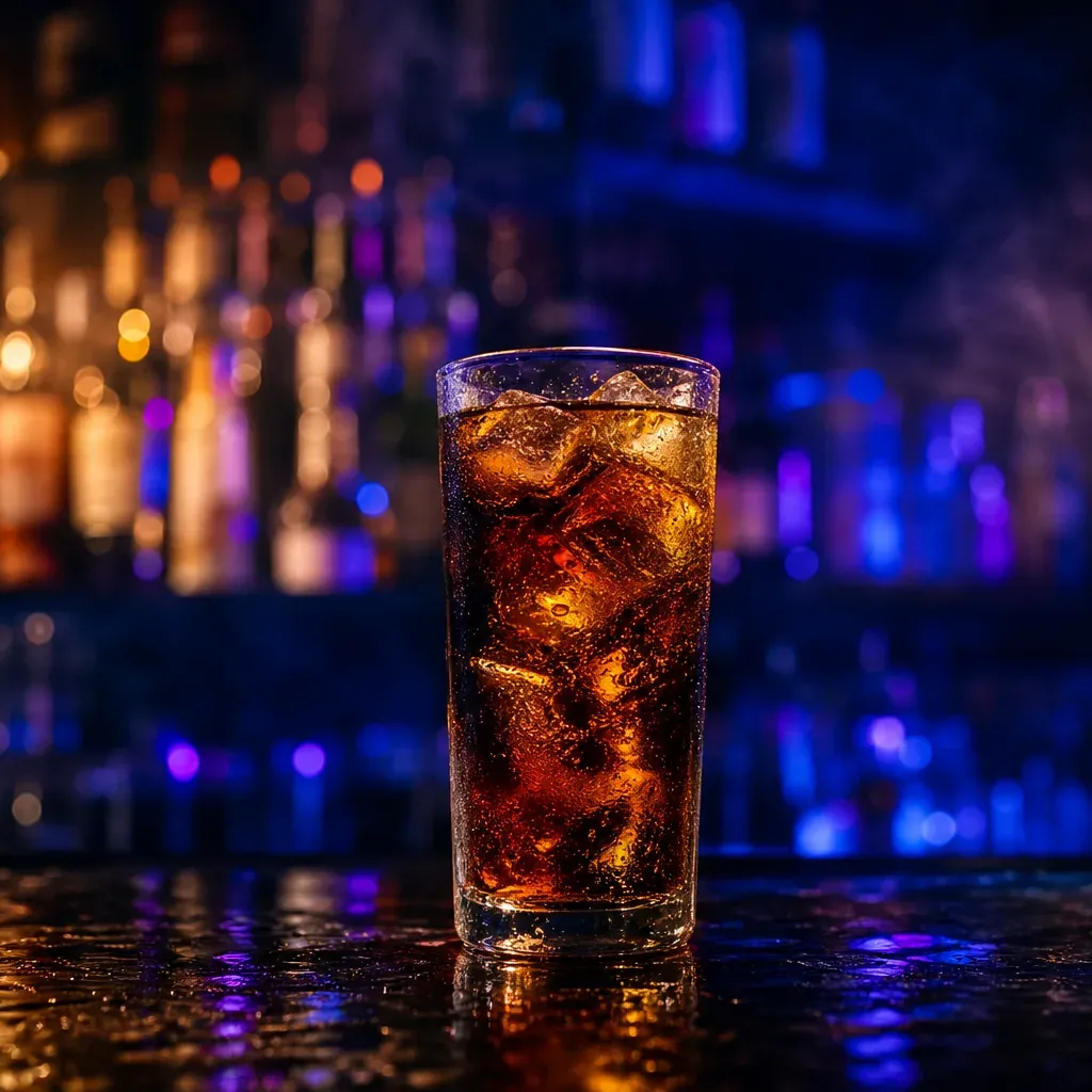 Rum Cola, cocktail servito al Jimmy Cocktail Lab in via Petroni, Bologna