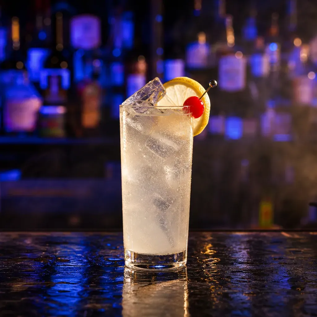 Tom Collins, cocktail servito al Jimmy Cocktail Lab in via Petroni, Bologna